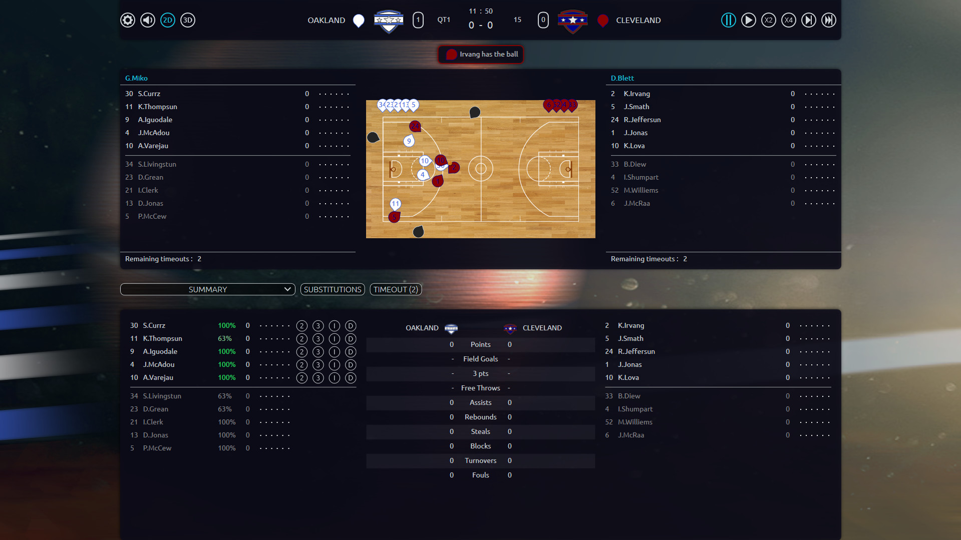 《职业篮球经理2017》 英文免安装版 游戏截图 1